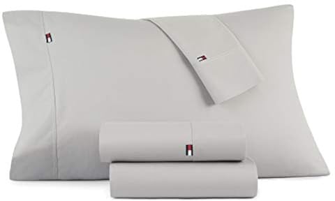 Tommy Hilfiger Signature Solid Sheeting Fadenzahl 200 Kissenbezüge, Standardgröße, 100% Baumwolle (Legierung)