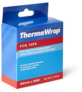 Thermawrap Aluminium Bubble Foil Adhesive Tape 50mm x 20m