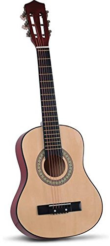 Boogie Bee Gitarre aus Holz, Unisex, Natur, 6 Saiten, Kindergitarre für 5 Jahre und älter