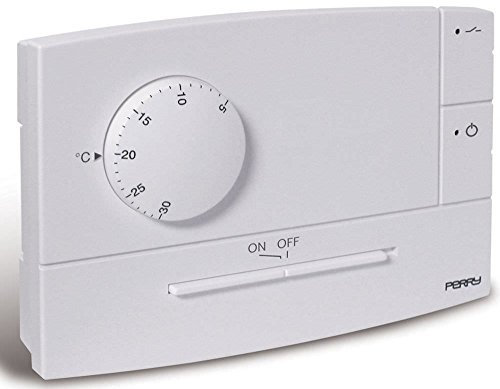 Perry 1TITE511B Termostato Semi Incasso, Bianco