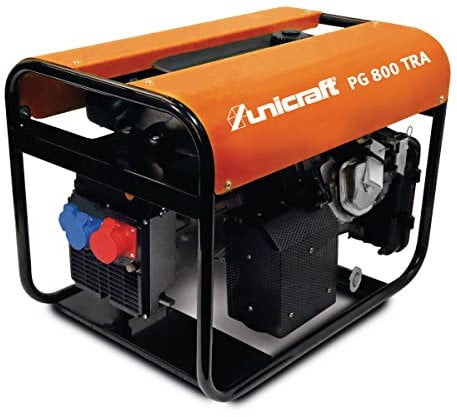 Unicraft Synchron-Stromerzeuger PG 800 TRA (Benzin, Tankvolumen 11 l, Antrieb Honda GX390, Handstart, 1 x 230 V Schuko, 16 A / 1 x 400 V, 16 A) 6701083