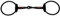 EE Tack Westerngebiss D-Ring Snaffle Bit Copper Inlay 5,5''(13,97 cm)
