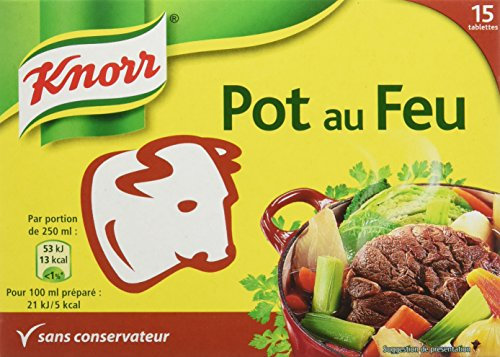 Knorr Bouillon Pot-au-Feu 15 Cubes 150 g - Lot de 4