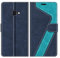 MOBESV Hülle für Samsung Galaxy Xcover 4S Handyhülle, Lederhülle mit Kartenfach, Klapphülle mit Ständer, Flip Case Handytasche Schutzhülle, Modisch Blau