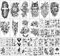 Kaieteur 40 Feuilles de Fleurs et d'animaux Collection Tatouages Temporaires Imperméables Durables Faux Tatouages pour Femmes et Adulte