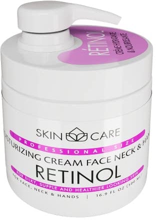 Skincare Retinol Face/Neck/Hand Moisturizing & Nourishing Cream 16.9 fl.oz/ 500ml pack of 1