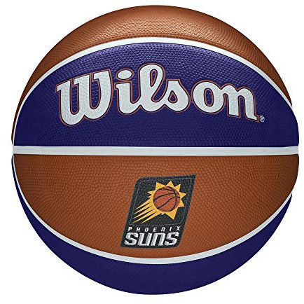 Wilson Basketball NBA TEAM TRIBUTE, PHOENIX SUNS, Outdoor, Gummi, Größe: 7