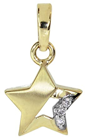 Anhänger - Stern - Gold 333/000 mit Zirkonia
