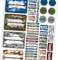 50 x Namensaufkleber mit Wunschname personalisiert Aufkleber Set mit Kinder Name Beschriftung Schule Kindergarten Kleidung Sticker wasserfest (03 Camouflage boys)