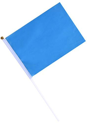 Happyyami 50 Stück Festivalflaggen Handfahnen Weltwettbewerbspartei Rote Stockflagge Wettbewerbe Hand Handschwenkende Mini-banner-n Kleben Diy Doppelte Kind Leer