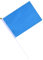 Happyyami Nationalflagge 50Pcs So- Deckel Farbe Flagge Kleine Mini Plain Blank Banner Flagge Handheld Fahnen auf Stick für Clubs Festival Veranstaltungen Themed Party Feier (Blau 14X21cm)