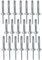 AERZETIX - C48175 - Lot de 20 Rivets aveugles Ø5x30mm à tête large 14mm - DIN 7337 C - rivet pop à rupture de tige - en aluminium/acier