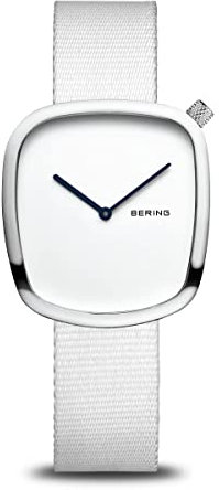 BERING Damen Uhr Quarz Movement - Pebble Collection mit Edelstahl und Saphirglas 18034-007 - 3 ATM
