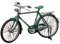 BESPORTBLE Mini Fahrrad Miniatur Vintage Mini Fahrrad Statue Realistische Fahrrad Modell Spielzeug Puppenhaus Ornament für Micro Landschaft Blumentopf Terrasse Deko Tischdeko Grün