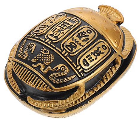 BESPORTBLE Ägyptische Scarab Beetle Skulptur Hochwertigem Kunstvolle Tischdekoration Für Zuhause Und Büro Positive Und Stil