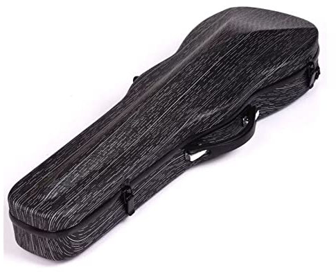Professionelle Violine 4/4 Schultertasche Geigenkoffer Kohlefaser Anti-Fall-Hartschalen-Geigentasche Volle Größe Violinkoffer (Color : 03_3/4)
