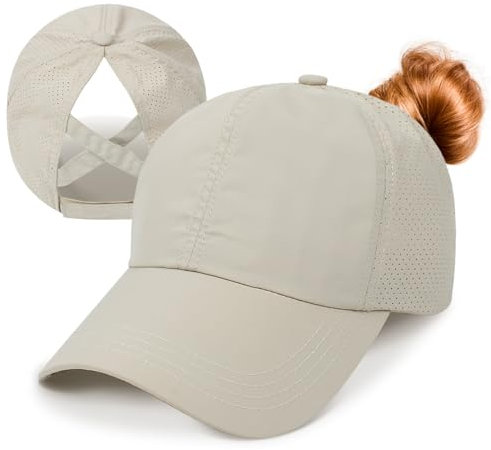 Kfnire Baseball Cap Damen Kappe Sommer aus Atmungsaktiv Mesh Cap Damen Pferdeschwanz Baseballkappe Damen Schnell Trocknend | Leichte Sonnencap Cappies Damen Verstellbare Freizeit Cappy Frauen