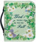 Kuiaobaty Lord Quotes Floral Bibelhülle mit Lesezeichen, grüne Bibeltasche mit Griff, Buchhülle, Kunstleder, groß, Floral Lord Zitate Grün, XL-[11.2x8.0in=28.5x20.3cm]