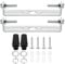 PATIKIL 80mm Lampenhalterung Decke Kit 2 Set Deckenhalterung Lampe Stahl Querleiste für Haus Büro Hängeleuchte Wand mit Schraube Unterlegscheibe Mutter