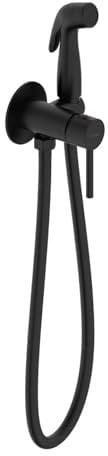 kielle Oudee 10402204 Mitigeur monocommande encastré avec douchette de bidet Noir mat