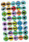 Anneome 50pcs Animal Eye Glass Stickers Round Gem Covers DIY Jewelry Charms Accessories
