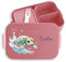 Kinder Bento Box Midi Lunchbox für Mepal Bentobox - Schildkröte Panzertier - 900 ml - Rosa - brotdose tiere kind schildkröten meerestiere brotbox eckig unterwasser auslaufsicher butterbrotdose