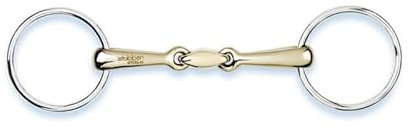 Stübben Gebiss 2224 Unterlegtrense/Wassertrense doppelt gebrochen - 12,5 cm - 12 mm - Sweet Copper