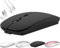 Kabellose Maus für Laptop, Bluetooth-Maus mit DREI Modi (Bluetooth 5.2+ USB-A & USB-C Empfänger) - Kompatibel mit TypeC & USB Port Geräten/MacBook Pro/Air/Mac/iPad/Chromebook/Computer,schwarz
