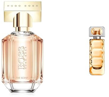 BOSS THE SCENT FOR HER Eau de Parfum, orientalisch-blumiger Duft mit Noten von geröstetem Kakao für elegante Frauen, 50ml & BOSS ORANGE WOMAN EDT 30ml
