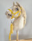 Hobby Horse Set: Halfter A3 + Befestigungsseil - gelb Kein Pferd enthalten