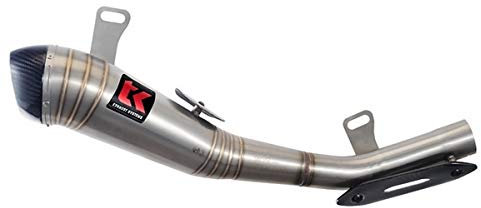 Échappement complet adaptable pour KTM DUKE 125 17 carbone (SLIP ON)