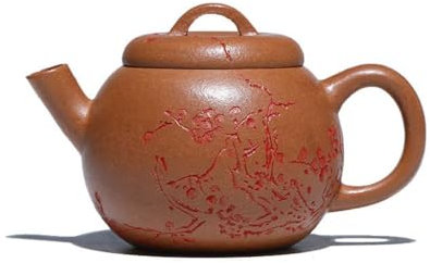 Ceramic Teapot Bubble teapot Original Mine Descending Slope Clay kung fu Tea Set Pure Handmade Purple Sand Pot Cannon Mouth Round Drum Kettle Tea Pot Ceramic