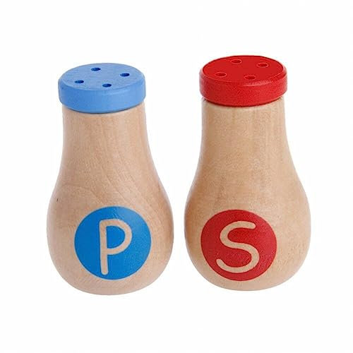Zghhc Kitchen Pretend Toy 2pcs/set Wooden Condiments Play Food Set Miniature Cooking Accessories for Kids Play Kitchen