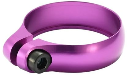 Sattelklemme 31,8 MM/34,9 MM Fahrradsattelstützenklemme Superleichte Sattelrohrklemme aus CNC-Aluminiumlegierung MTB Rennrad Fahrradsattel Sattelstützenclip SattelstüTzenklemme(Purple 34.9mm)