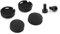 TOGOODS Doorbell Button Replacement 4pcs Buttons 2pcs Screws for Ring Doorbell Pro Buttons Replacement Repair Split Cracked Broken Buttons Black