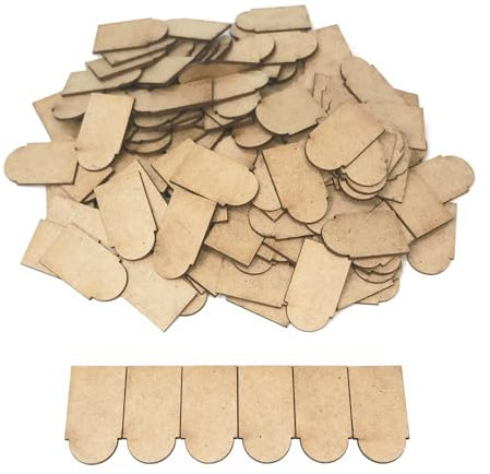 MyTinyWorld 150 x Dolls House Miniature Individual Roof Tiles (Style 1)