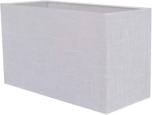 alfalux Transparenter Lampenschirm 24x10x14H Schirm E27 für Hängelampe Deckenlampe Tischlampe mit E27 Lampenschirme für Wohnzimmer Schlafzimmer Kinderzimmer Transparent JULIA WE (WEIß)