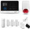 HUXGO® HXA003 Sistema de Alarma inalámbrico con Sirena Exterior WiFi + gsm 4G LTE | Kit Alarma con 1x Sensor de Movimiento, 3X alarmas de Puerta/Ventana | Idioma Español