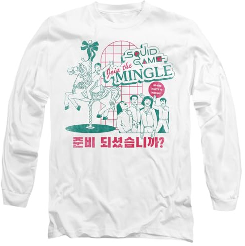 Squid Game Unisex Merry Go Round Unisex Long Sleeve T Shirt T-Shirt