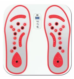 Rkdely Appareil de Massage Des Pieds, Masseur de Pieds Avec Chauffage & EMS, Masseur Pied avec 8 Modes 20 Niveaux D'intensité Massage Intelligent des Pieds Pour Maman, Papa et Amis