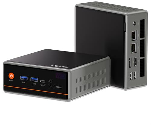Trycoo Mini PC Windows 11 AMD Ryzen 5 5600H 8 GB DDR5 256 GB PCIe4.0 SSD Mini Computer AMD Radeon 660M Mini Computer Supporto Display Triple Screen WiFi6 BT5.2 Type-C 2.5G LAN Mini Computer Desktop