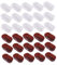 Amosfun 2000pcs Oval Cake Cups Baking Cups Cake Liner Muffin Liner Heat Resistant Storage