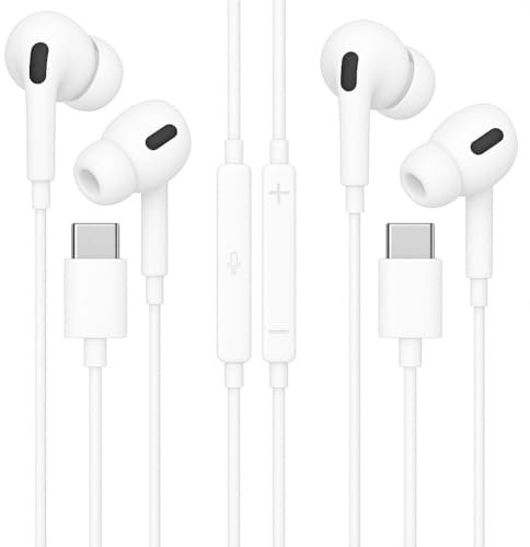 KP TECHNOLOGY [2 PACK In-Ear Earphones for Honor X6c / 400 - Pro - Lite / 200 - Smart - Pro - Lite / 90, 70, 50 Smart Lite / X6b X7b X8a X7a X6a X6 X7 X8 / Magic 7/6 / 5/4, Magic V5 / V3 V2 Vs V