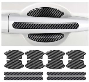 KNAUDMDM 8 Stück Autotür Griffe Aufkleber, für Dacia Sandero 3 Stepway 2020-2024 staubdicht Film Lackschutzfolie Auto Türgriff Zubehör Autotür Griffe Aufkleber