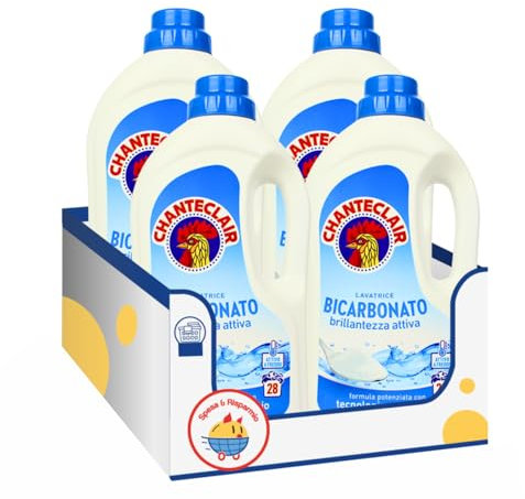 Detersivo lavatrice al bicarbonato brillantezza attiva – Variazioni 4/8/12 Pezzi – 1260 ml – 28 lavaggi (4)
