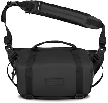 WANDRD All New ROGUE Sling V2: Weatherproof Everyday Carry Bag with Quick Lightning Access, Customizable Interior, Laptop Sleeve and Tripod Pocket, Crossbody, Black