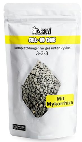Bio2Grow All in One Dünger 2KG organisch Langzeitdünger für Wachstum & Blüte Garten Pflanzen