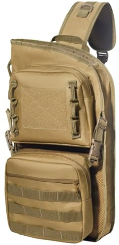 Ericetion Carquois Dorsal Multifonctionnel Léger pour Le Tir À l'arc, À Double Usage, Pliable Compact, avec Poche De Suspension Système Molle.