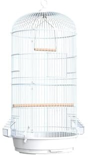 aviary European Style Double Layered Metal Birdcage Hang Parrot Starling Pull-out Chassis Easy to Disassemble