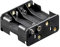 Wentronic BH Boîtier de Support pour 8 Piles AA (Mignon), Noir 11468